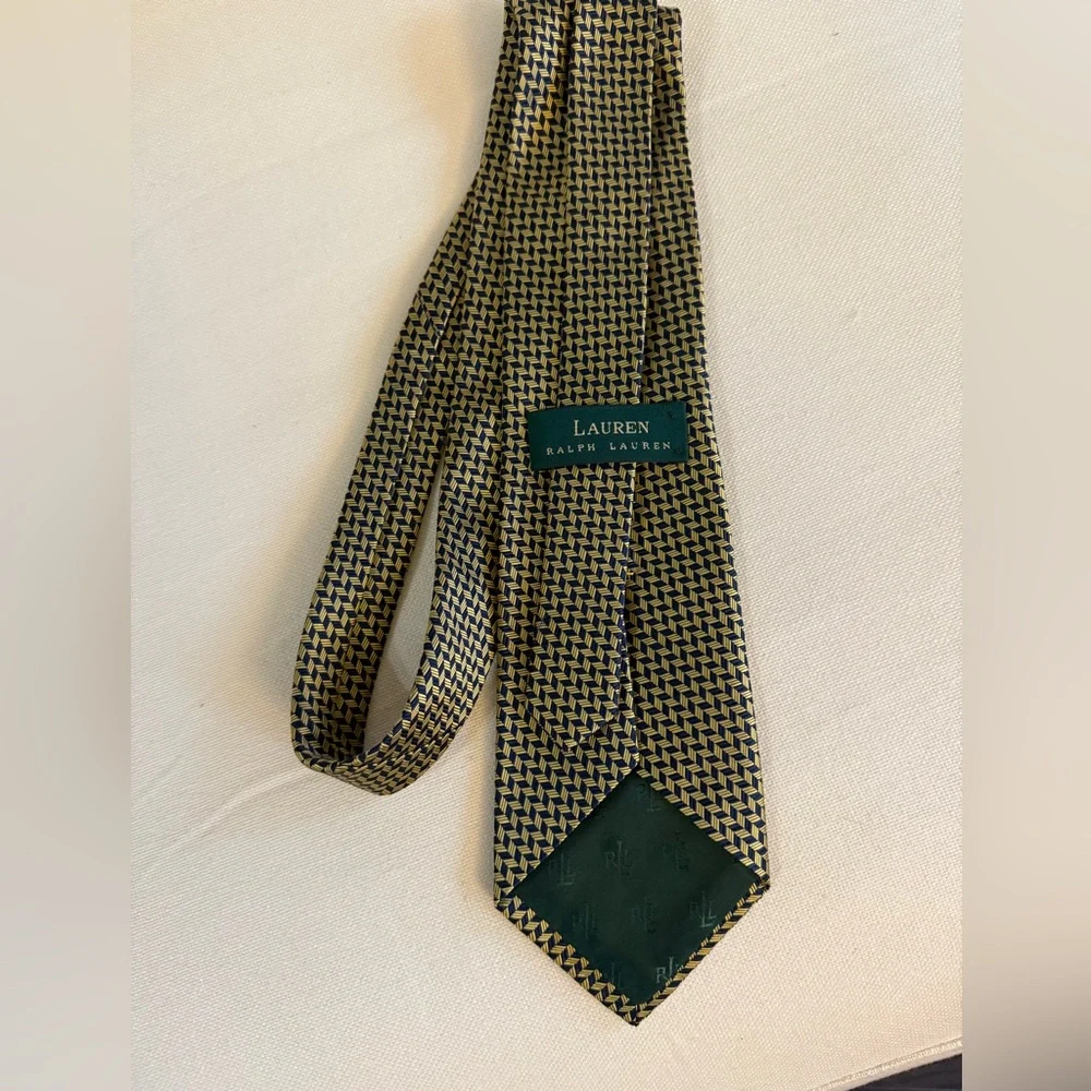 New! Ralph Lauren Silk Hand Finished Tie